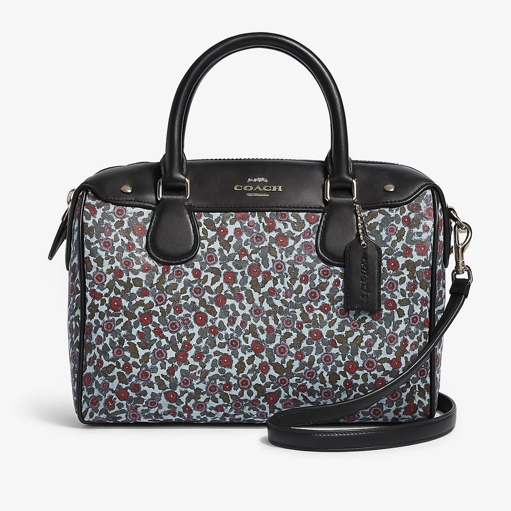 Authentic COACH Mini Bennett Floral Coated Canvas Satchel Purse — F59445